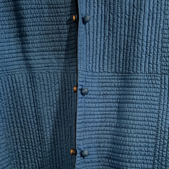 Vintage Handmade Women’s Reversible Blue & Black Jacket Asian Hand Crafted XL - Picture 9 of 12